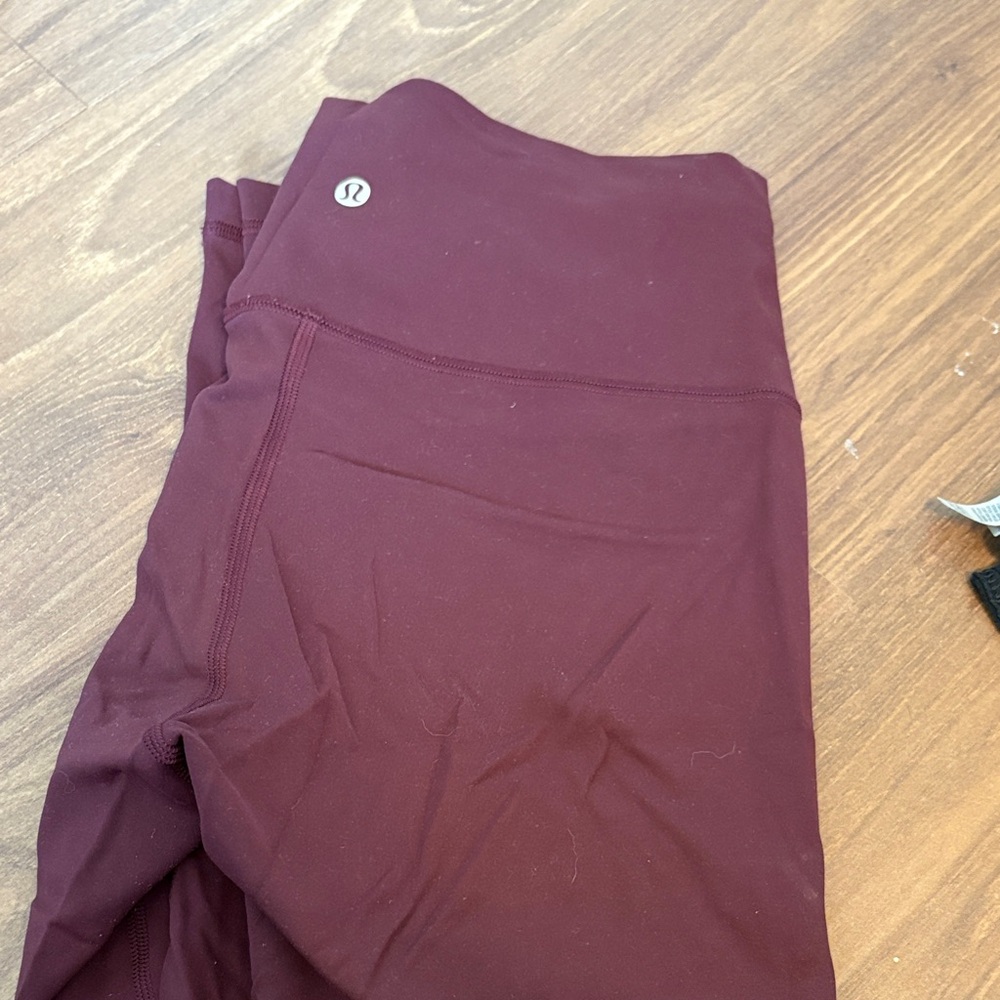 lululemon athletica Maroon Leggings
